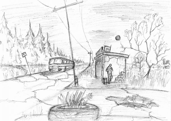 Зарисовки остановок