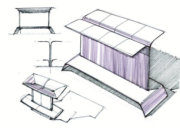Люди на остановке зарисовки