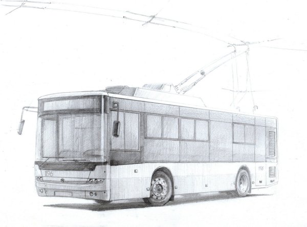 Раскраска троллейбус