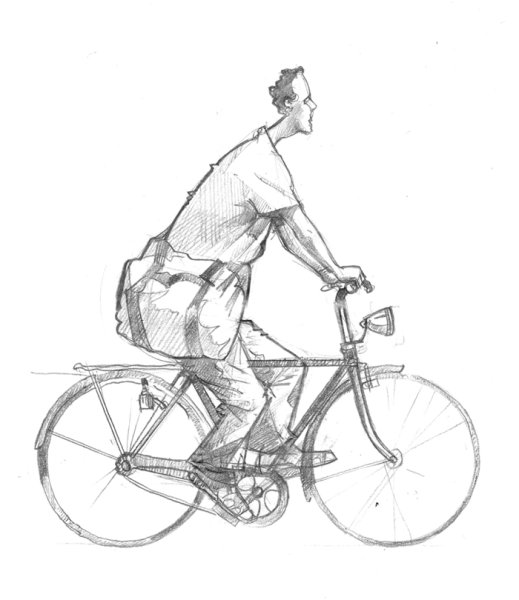 Велосипед набросок