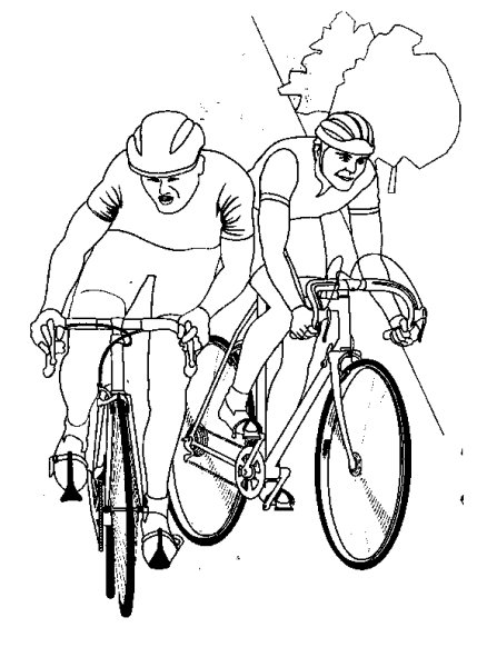 Велоспорт раскраска