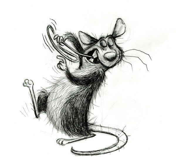 Раскраска мышка