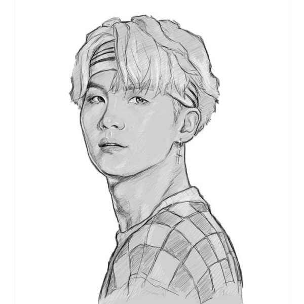 Портреты участников БТС