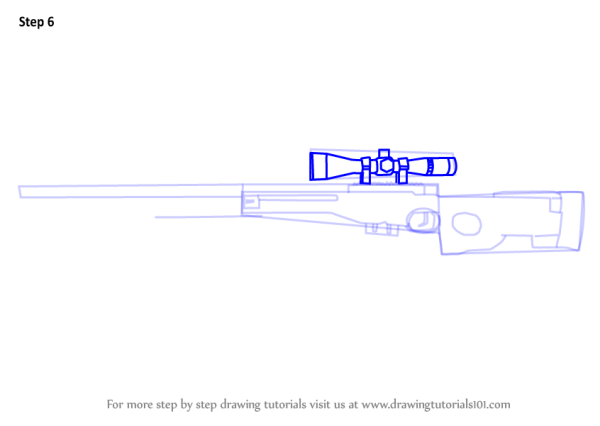 Снайперская винтовка АВМ чертёж
