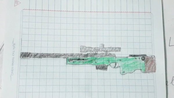 Рисовать оружие AWM