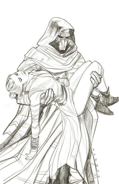 Раскраски Звёздные войны Кайло РЕН