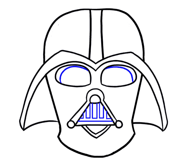 Раскраски Дарт Вейдер маски