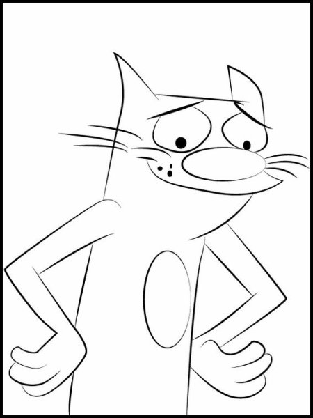 Раскраски для детей Котопес