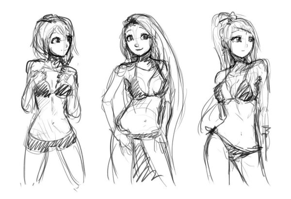 Женское тело рисунок