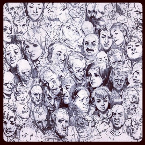 Зарисовка толпы