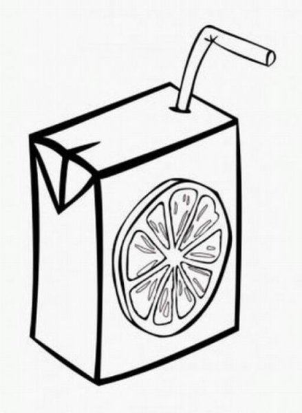 Сок раскраска для детей