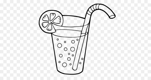 Раскраска коктейль