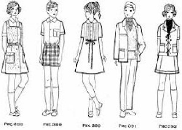 Эскиз современной школьной формы