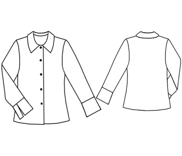 Технический эскиз блузки