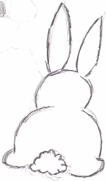 Раскраска кролик сложная