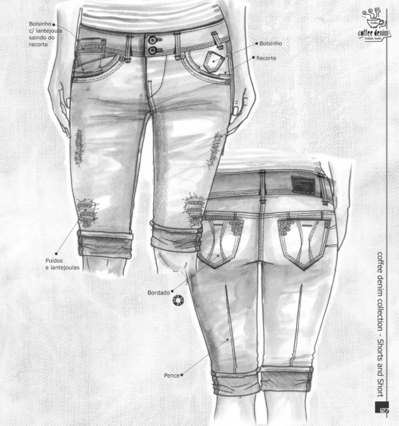 Джинсы с рисунком женские