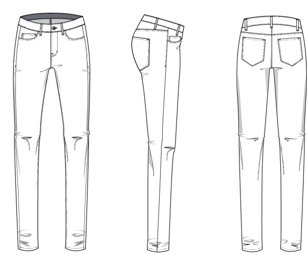 Рисунки на джинсах