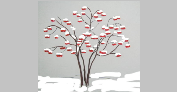 Рябина дерево рисунок