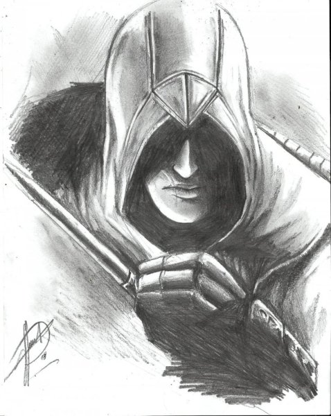 Раскраска ассасин Крид