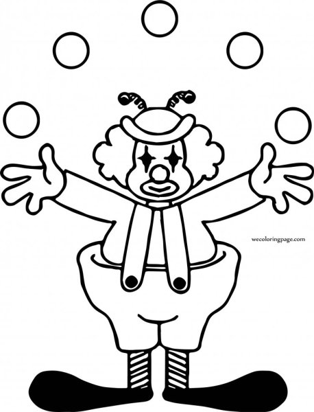 Карандашные рисунки клоунов