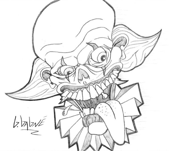 Клоун карандаш