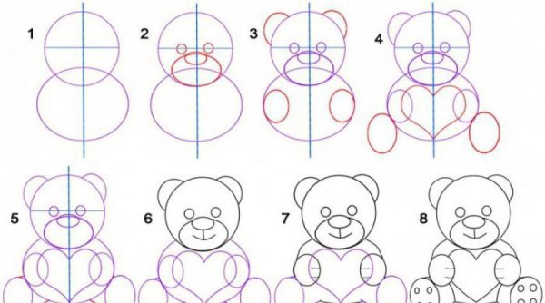 Поэтапное рисование карандашом