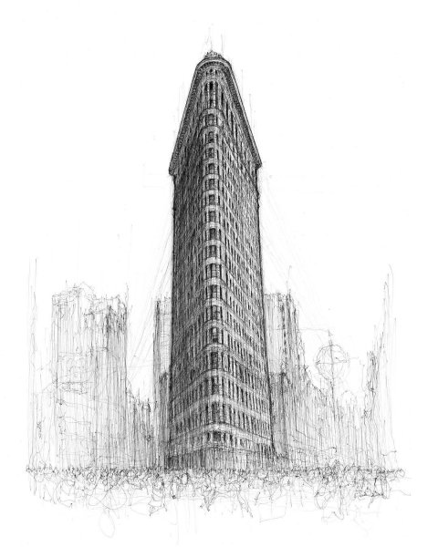 Флэтайрон-Билдинг рисунок