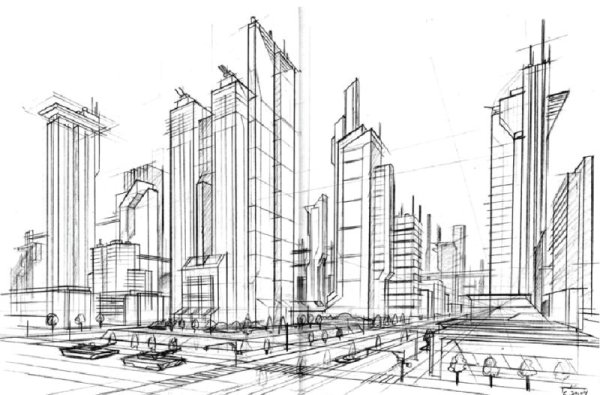 Эскиз города