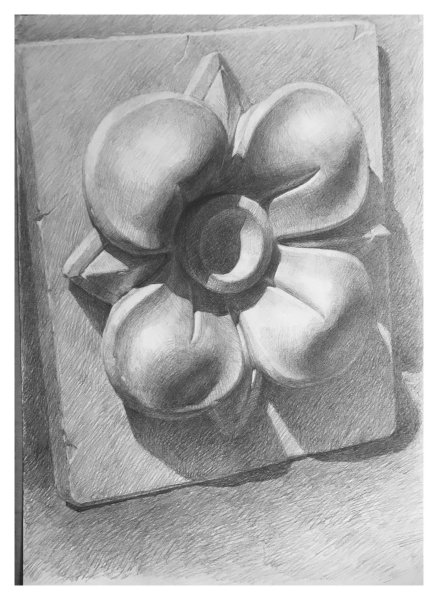 Розетка Восьмилистник сбоку