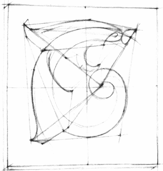 Академический рисунок гипсовая розетка