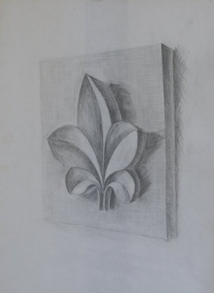 Построение гипсовой розетки Восьмилистник