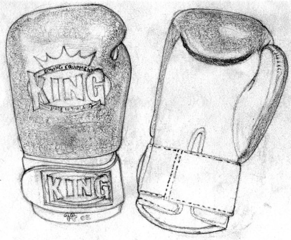 Рисунок боксерских перчаток