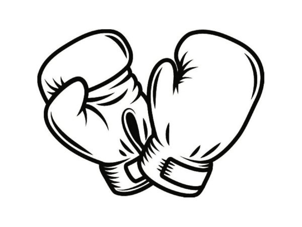Боксерская перчатка раскраска