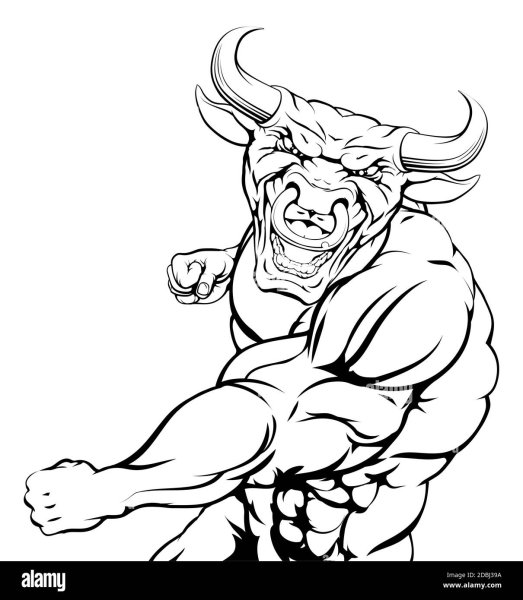 Тату Греческая мифология Минотавр