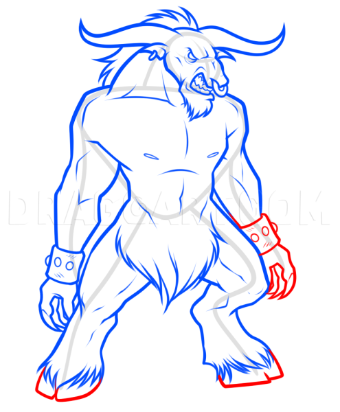 Минотавр раскраска