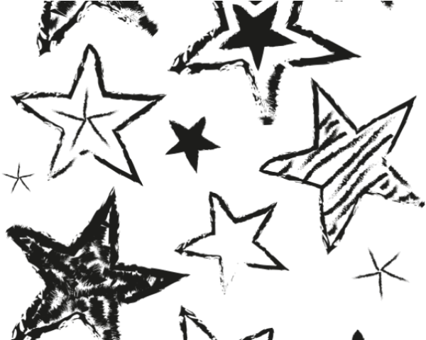 Эскиз звезды карандашом