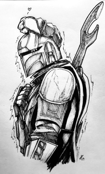 Мандалорец скетч