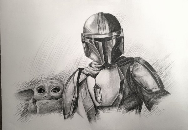 Раскраска Звездные войны Джанго Фетт