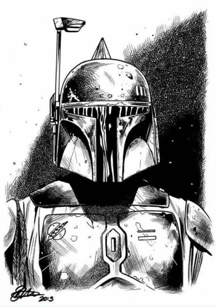 Звёздные войны рисунки Боба Фетт