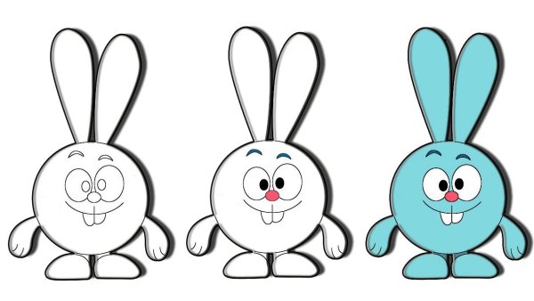 Крош из смешариков карандашом