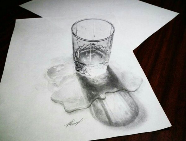 3д рисунки карандашом