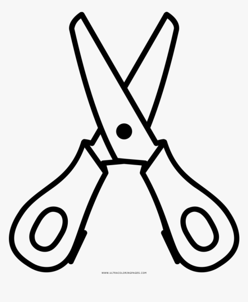 Трафарет ножницы