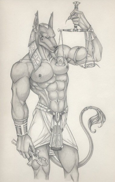 Анубис Бог тату эскизы