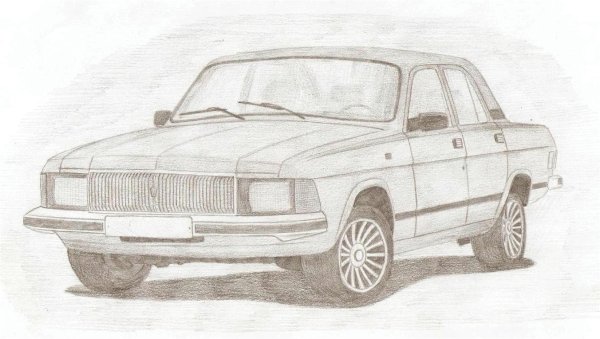 ГАЗ 3102 карандашом