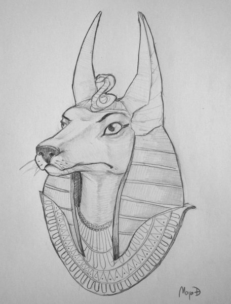 Тату эскизы Египет Анубис