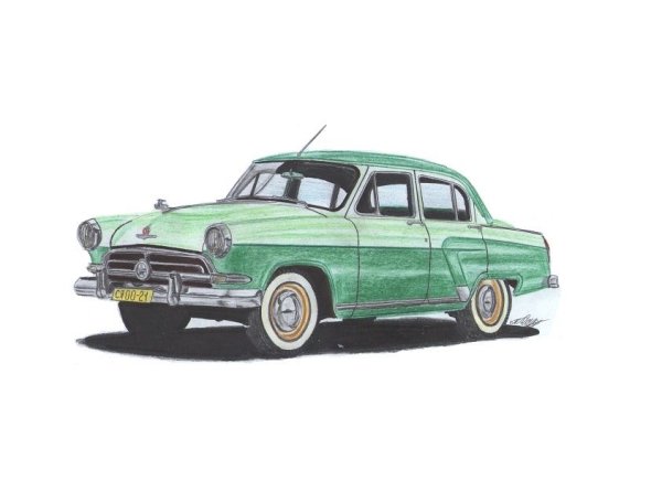 Рисунок Волга ГАЗ 21
