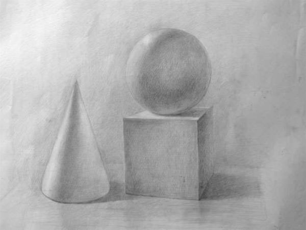 Куб шар конус