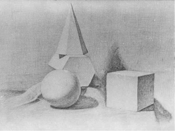 Натюрморт в графике геометрические фигуры