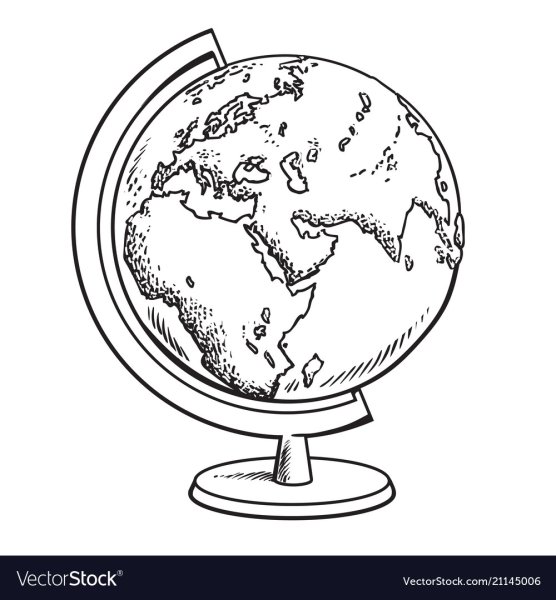 Глобус раскраска