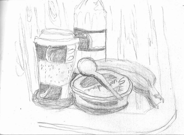 Завтрак карандашом